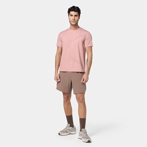 Camiseta Deportiva para Hombre, Corte Ajustado, Secado Rápido, Transpirable, Manga Corta, Tejido de Spandex/Algodón, Diseño Liso, para Gimnasio y Running - Product Image 3