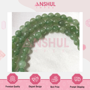 Wholesale Price Premium Quality 8mm 108 <b>Bead</b> Prayer Jap Mala <b>Necklace</b> of <b>Green</b> Aventurine Gemstone Mala for Stress Relief - Product Image 2