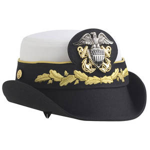 Logo de casquette d'uniforme de cérémonie du fournisseur N-avy de vice-chef de police de cérémonie en gros personnalisé - Product Image 1
