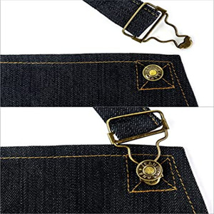 Custom Logo With Two-Pockets Black Color-Promotion <strong>Cotton</strong> Plain Full-Length <strong>Bib</strong> <strong>Adult</strong> Working Gardening Apron for Men's