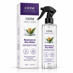 Spray para el Cabello y Cuero Cabelludo con Agua de Arroz y Romero de Marca Privada, 200 ml, Bruma Capilar a Base de Agua, Fabricante OEM ODM - Product Image 1