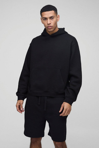 ชุดวอร์มกางเกงขาสั้นและเสื้อมีฮู้ดสำหรับผู้ชายชุดวอร์มสำหรับ2025ชุดเสื้อผ้าแนวสตรีทผ้าคอตตอน100% ออกแบบโลโก้ได้ตามต้องการ - Product Image 3