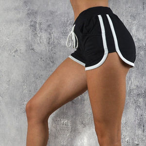 Micropantalones cortos para hombre, pantalones de playa en stock al por mayor con malla para correr, bañadores de poliéster, patrón sólido - Product Image 3