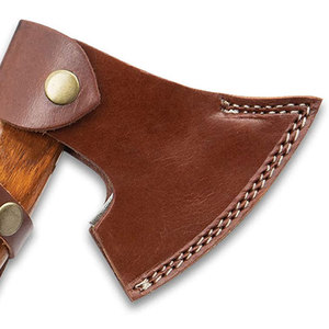 Cabeza de hacha de acero de alto carbono hecha a mano profesional de fábrica de cubiertos OEM ODM personalizada al por mayor con mango de madera para acampar - Product Image 5