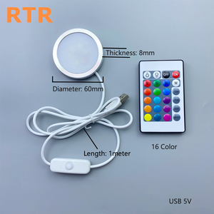 Lámpara LED RGB Ultrafina de Superficie con USB y Control Remoto, Circular, para Impresora 3D, Kit de Iluminación para Bambu Lab 001 - Product Image 2