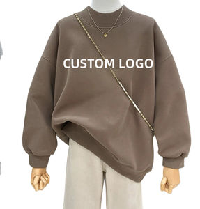 Sudadera con Capucha Extra Grande de Cuello Alto Informal para Mujer, de Alta Calidad Premium, Precio FOB, Otoño, Cómoda, Estampado Personalizado 100% Frontal - Product Image 5