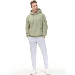 Sudadera con capucha extragrande cálida de invierno de alta calidad para hombre, ropa de calle de poliéster/algodón con estampado 3D, logotipo bordado - Product Image 1