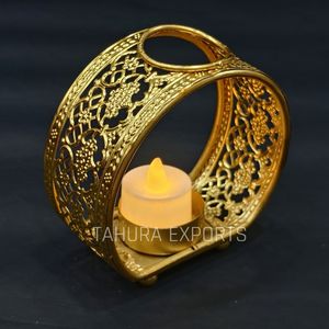 Decorative Collection of Classic Tabletop Decoration Silver Golden <b>Tea</b> <b>Light</b> Candle Holder for <b>Christmas</b> Home Ramadan Decoration - Product Image 6