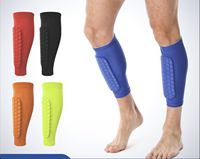 Chaussettes de mollet en nid d'abeille extérieures protège-tibias football anti-collision protection antidérapante fixe escalade badminton genouillère