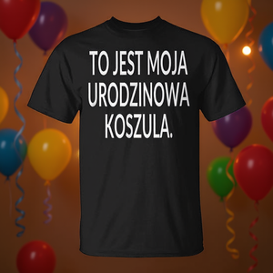 Camiseta de Cumpleaños con Estampado en Polaco, Unisex para Adultos, Cuello Redondo, Manga Corta, Serigrafía - Product Image 3