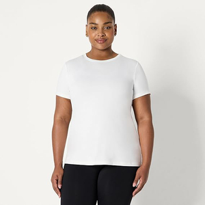 T-shirt pour femme en maille aérée, fibre douce, finition lisse, soutien flexible pour les mouvements, sensation légère, confort respirant, ajustement confortable - Product Image 6
