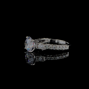 Anillo de Joyería Hip Hop para Mujer, Corte Pera, 1 Quilate, Plata 925, Corte Blanco VVS, para Bodas, Aniversarios y Fiestas, Certificado IGI, Moissanita - Product Image 2