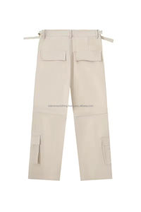 Pantalones Cargo de PANA con múltiples bolsillos personalizados de la mejor calidad, botón desmontable de secado rápido, cierre de mosca, ropa de calle al aire libre de última moda - Product Image 4