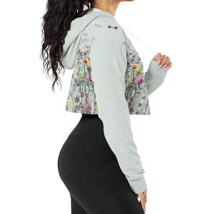 Sudadera con Capucha Corta para Mujer con Logotipo Personalizado, Precio Económico al por Mayor 2026, Sudadera de Manga Larga, Suministro de Fábrica OEM ODM - Product Image 4