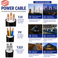 YJV 2-adriges 2,5mm² Kupfer-Stromkabel 0,6/1kV XLPE-isoliertes PVC-ummanteltes Kabel für Steckdosen und Stromverkabelung