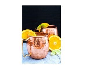 Tazas de Mula plateadas con espejo de latón martillado moderno, tazas ecológicas grabadas con logotipo personalizado para cócteles, cerveza de jengibre, taza de Mula única - Product Image 1