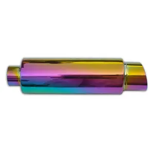 Colorido arco iris de PVD, revestimiento de titanio para accesorios de coche o motocicleta, escape de alta calidad
