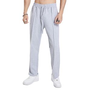 กางเกงวอร์มผ้าแคนวาสสำหรับผู้ชายขาตรงใส่สบายระบายอากาศได้ดีกันลมฤดูใบไม้ร่วง - Product Image 1