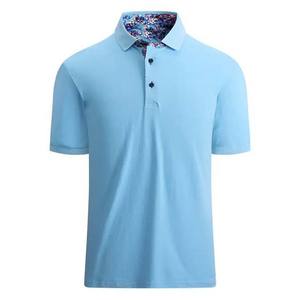 100% coton couleur unie Streetwear hommes vêtements grande taille haute rue à manches courtes coupe ample été hommes polos respirant - Product Image 4