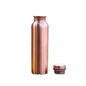 Antique Copper Metal Bottle For Drinkware High Quality For Wholesale Suppliers Made of Pure Metal Available At Best Price