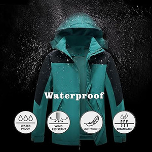 Veste matelassée à capuche imperméable pour hommes Manteau de pluie Vestes softshell Vestes coupe-vent personnalisées pour hommes téléchargées par Dress Sports - Product Image 4