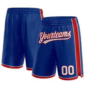Industrie Direct Engro Sportswear Pantalones cortos de baloncesto Custom Royal White-Red Pantalones cortos de baloncesto auténticos - Product Image 1