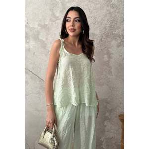 Conjunto de Blusa con Cuello Halter y Pantalones Cagla - Cagla - Product Image 3