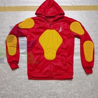 Nouvelles fonctionnalités sweats à capuche moto imperméables pour hommes doublure en aramide sweats à capuche moto de protection avec coussinets orange sweats à capuche niveau 2