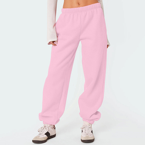 <span class=keywords><strong>Pantalon</strong></span> de survêtement <span class=keywords><strong>taille</strong></span> <span class=keywords><strong>haute</strong></span> personnalisé pour femmes vente directe d'usine <span class=keywords><strong>pantalon</strong></span> de jogging d'entraînement actif bas de salon baggy hiver pour femmes - Product Image 1