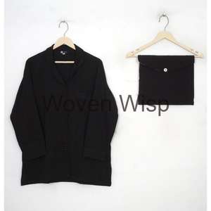 Conjunto de pijama de algodón orgánico acogedor, ropa de dormir de diseño estampado ligero y de secado rápido para verano, ropa de salón de talla grande - Product Image 2