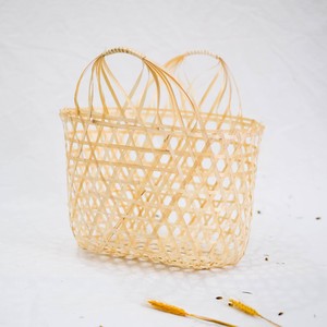 Panier de rangement en bambou naturel de haute qualité sac à main accessoires décoratifs et artisanat de mode du Vietnam - Product Image 4