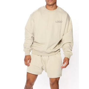 Conjuntos de pantalones cortos con capucha para hombre de alta calidad Impresión de bordado Liso teñido Logotipo personalizado Pantalones cortos de gran tamaño de lana Tamaño XS Patrón 3D - Product Image 5