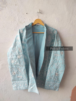 Veste en velours tricoté brodée à la main, motif floral, style bohème, automne-hiver, luxe pour femmes, écologique, respirante