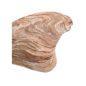 Tapis rectangulaire en laine et viscose tufté à la main, rouge orangé, abstrait, pour salon, chambre, couloir - Tra-15172 - Product Image 2