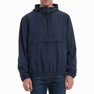 Warm fleece anorak jacket for men hooded pullover style winter coat with soft thermal lining for outdoor use - Product Image 6