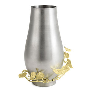 Design attrayant Vase à fleurs de cerisier Vase à fleurs en argent en acier inoxydable fabriqué à la main avec branche florale pour la décoration intérieure moderne - Product Image 3
