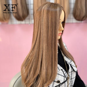 Có Sẵn 7*7 Kích Thước Tóc Vàng Màu <span class=keywords><strong>Topper</strong></span> 100% Tóc Người Châu Âu Toppers Với Skin Top - Product Image 2