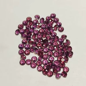 Rodolita Rosa natural, piedras preciosas facetadas sueltas de corte brillante redondo, altura de 2 mm para la fabricación de joyas - Product Image 5