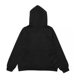 Nouveau design de sweat à capuche zippé avec visage intégral sweats à capuche pour hommes avec logo personnalisé sweat à capuche zippé pour hommes hip hop - Product Image 2