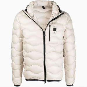 เสื้อแจ็กเก็ตบอมเบอร์สำหรับผู้ชายสีทึบระบายอากาศได้ดีเป็นมิตรกับสิ่งแวดล้อมสำหรับฤดูหนาว - Product Image 4