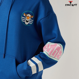 Sudadera con Capucha de Punto Estilo Casual Urbano, Hombros Caídos, Transpirable, Ropa de Invierno con Estampado Frontal, en Oferta - Product Image 4