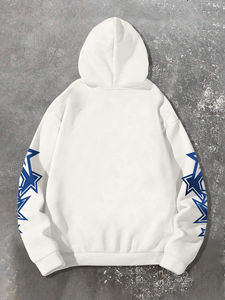 Tendance Hommes Pull À Capuche Imprimé/Style Fermeture Éclair En Tissu Respirant Et Confortable Coton Polaire/Polyester Polaire Thermique - Product Image 5