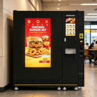 Mesin Penjual Otomatis Hamburger TCN dengan Pendingin dan Microwave, Layanan Mandiri 24/7 untuk Makanan Panas