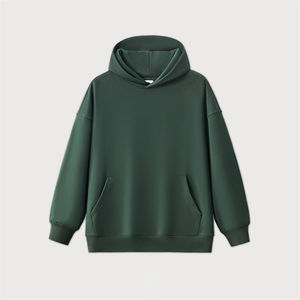 Men's Pullover Hoodie 100% Cotton <b>Black</b> Blank Fleece Custom Winter Warm Fashion Solid Color Private Brand Hoodie <b>Sweatshirt</b> - Product Image 1