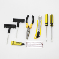 Kit de réparation de pneus, gonfleur d'air, pompe à pneus, accessoires de voiture, boîte à outils, compresseur d'air pour voiture