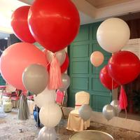 Ballon rond en latex épais de qualité supérieure, grand ballon à l'hélium de 24 pouces, décoration de fête, Globos-al-por-mayor