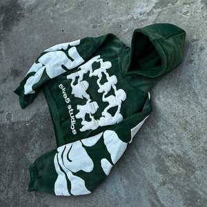 Sudadera con Capucha Personalizada para Hombre, 270 g/m², Lavado Ácido, Secado Rápido, Transpirable, Hecha de Poliéster/Algodón para Invierno - Product Image 1