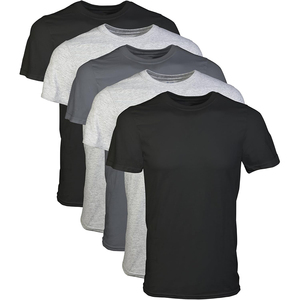 Paquete de 10 camisetas en blanco con cuello redondo para imprimir camisa de cuello redondo de algodón 100% disponible en stock con diferentes colores - Product Image 1