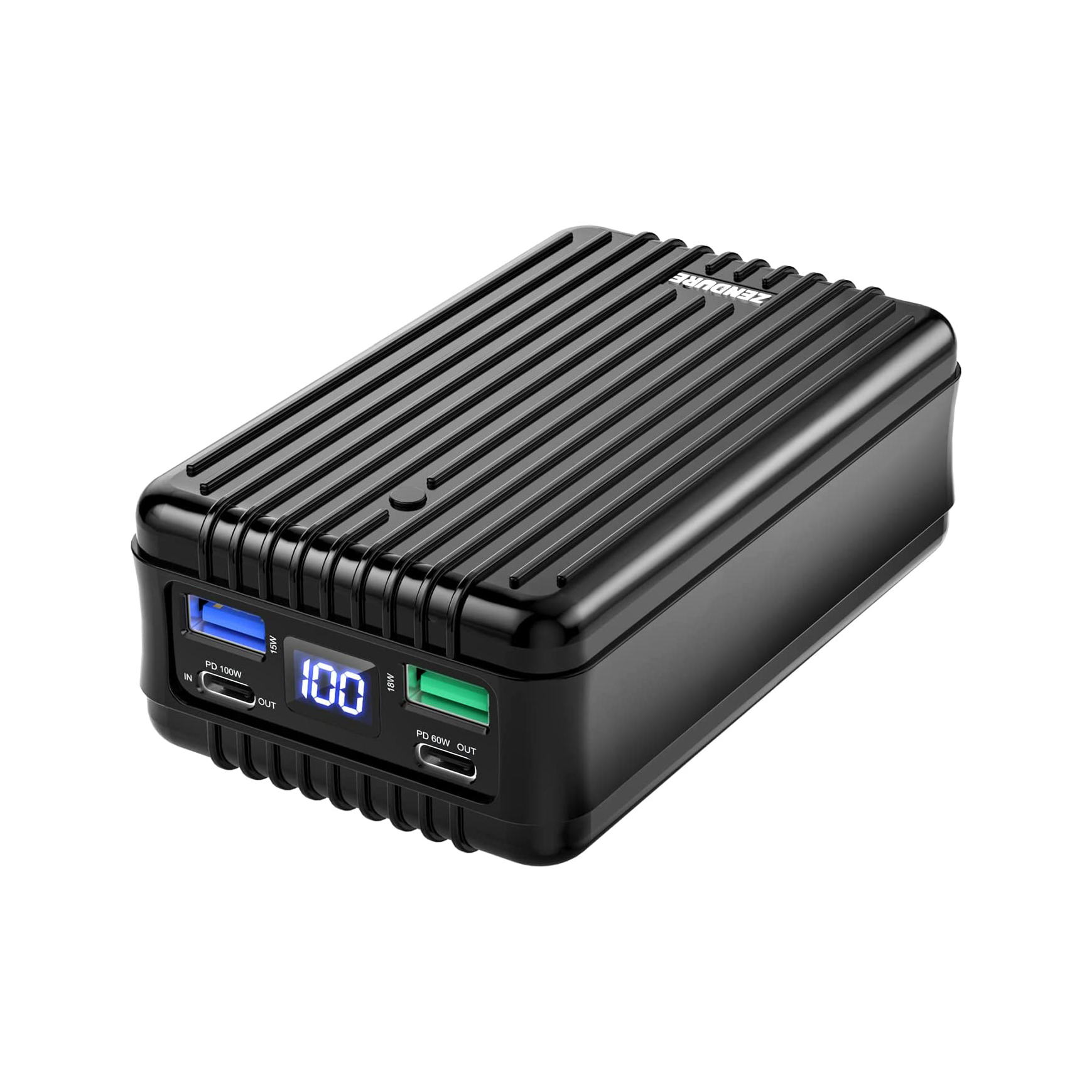 Zendure Supertank Power Bank 100W computer portatili caricabatterie 26800mAh con doppia USB-C PD e 2 USB-A batteria