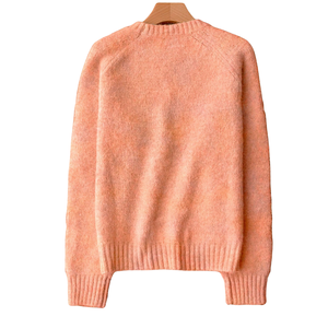 Pull en mohair doux pour femme, col rond, manches longues, coupe ample, chaud, décontracté, léger, en laine duveteuse, tendance hiver - Product Image 2